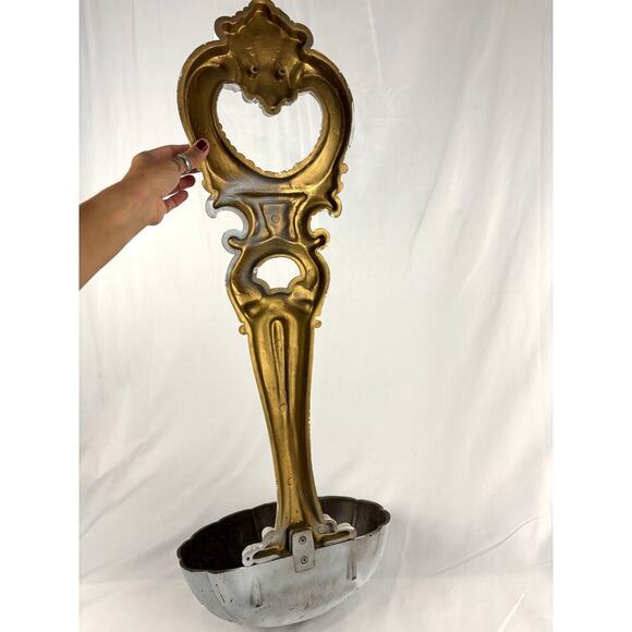 VTG Homco Home Interior Large White Ladle Spoon Wall Plaque Syroco 1970s - Picture 13 of 16